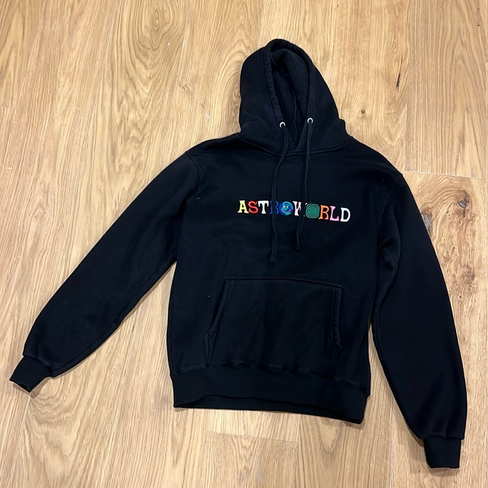 Black Travis Scott Astroworld "Wish You Were Here" Hoodie